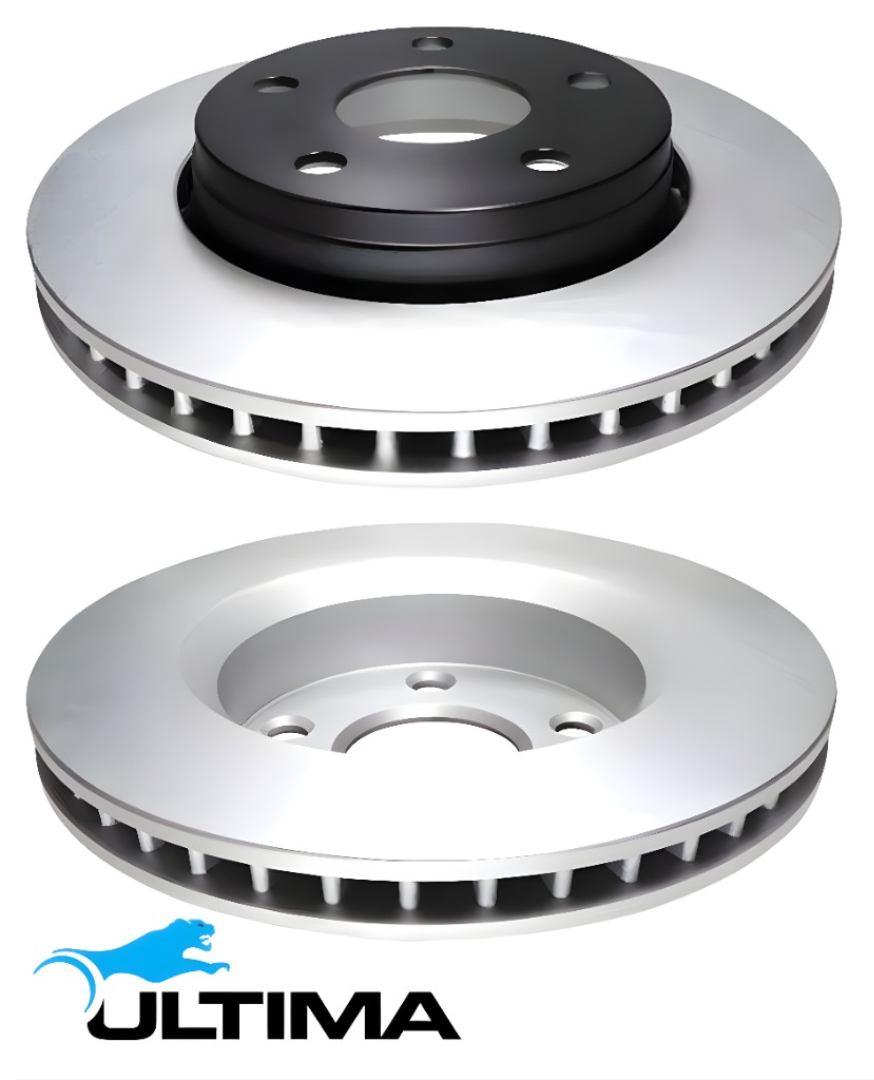 ULTIMA FRONT VENTED DISC BRAKE ROTOR SET TO SUIT JEEP WRANGLER JK ENS TURBO DIESEL 2.8L I4 OD 302MM