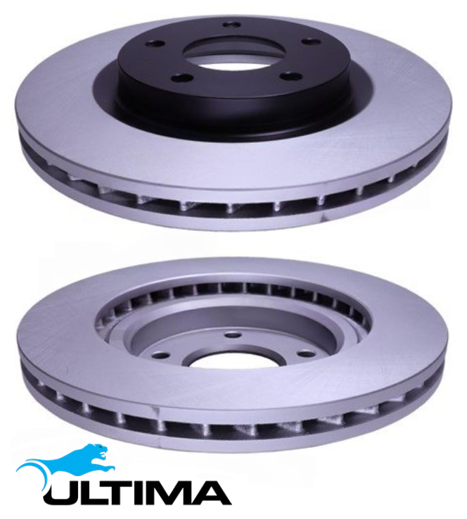 ULTIMA FRONT VENTED DISC BRAKE ROTOR SET TO SUIT CHRYSLER SEBRING JS EDZ ECD TURBO DIESEL 2.0 2.4 I4