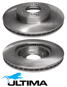 ULTIMA FRONT VENTED DISC BRAKE ROTOR SET TO SUIT HONDA LEGEND KA C35A3 3.5L V6 SUITS 15" WHEELS