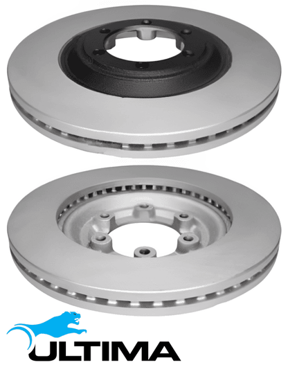 ULTIMA FRONT DISC BRAKE ROTOR SET TO SUIT ISUZU 4JJ1-TC 4JJ1-TCX TURBO DIESEL 3.0 I4 OD 300MM