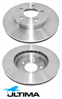 ULTIMA FRONT VENTED DISC BRAKE ROTOR SET TO SUIT JEEP CHEROKEE KJ ENJ ENR ED1 2.4L 2.5L 2.8L I4