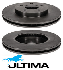 ULTIMA FRONT VENTED DISC BRAKE ROTOR SET TO SUIT MAZDA TRIBUTE CU 5Z L3 2.3L I4 OD 303MM