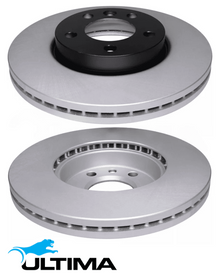 ULTIMA FRONT VENTED DISC BRAKE ROTOR SET TO SUIT MITSUBISHI GRANDIS BA 4G69 2.4L I4 FROM 03/2005