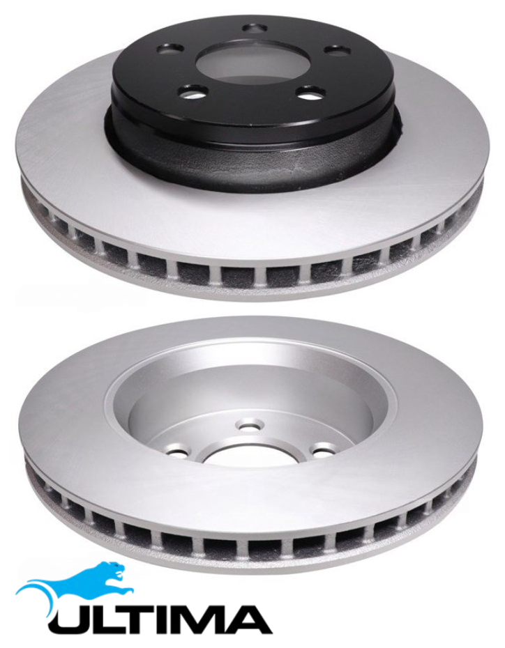 ULTIMA FRONT VENTED DISC BRAKE ROTOR SET TO SUIT DODGE NITRO KA EKG 3.7L V6