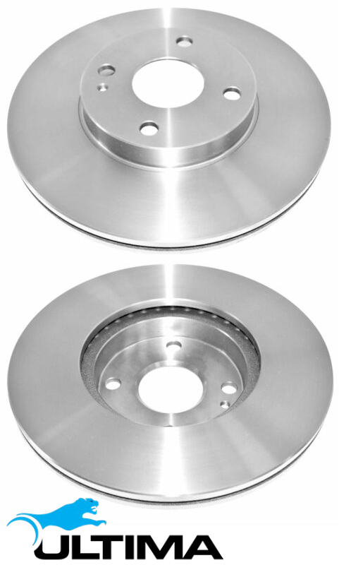 ULTIMA FRONT VENTED DISC BRAKE ROTOR SET TO SUIT MITSUBISHI STARWAGON SJ 4G63 2.0L I4