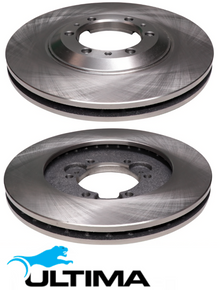 ULTIMA FRONT VENTED DISC BRAKE ROTOR SET TO SUIT HOLDEN RODEO TF 6VD1 3.2L V6 TILL 01/2002