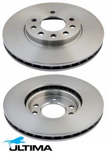ULTIMA FRONT VENTED DISC BRAKE ROTOR SET TO SUIT HOLDEN ASTRA AH Z18XER Z22YH 1.8L 2.2L I4 OD 280MM