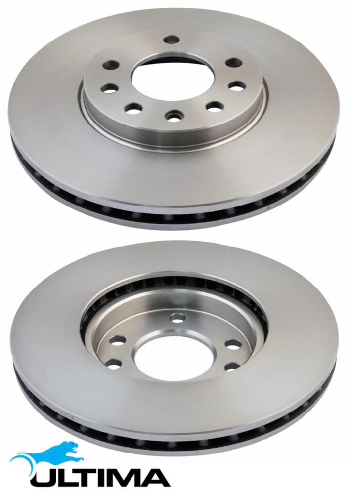 ULTIMA FRONT VENTED DISC BRAKE ROTOR SET TO SUIT HOLDEN ASTRA TS Z22SE 2.2L I4 TILL 07/2004 WITH ABS