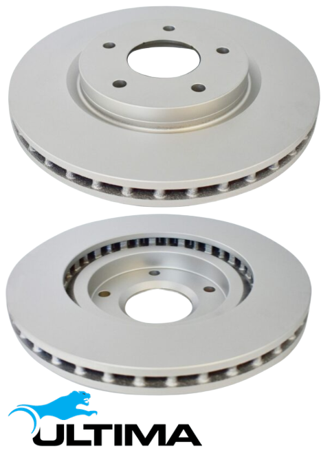 ULTIMA FRONT VENTED DISC BRAKE ROTOR SET TO SUIT HOLDEN CREWMAN VZ ALLOYTEC LE0 3.6L V6 4WD ONLY