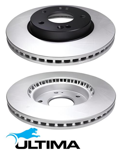 ULTIMA FRONT VENTED DISC BRAKE ROTOR SET TO SUIT HYUNDAI ELANTRA AD G4NA 2.0L I4 CHASSIS D841F ONLY