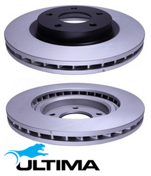 ULTIMA FRONT VENTED DISC BRAKE ROTOR SET TO SUIT JEEP PATRIOT MK ED3 ECN ECD TURBO DIESEL 2.0 2.4 I4