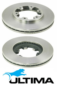 ULTIMA FRONT VENTED DISC BRAKE ROTOR SET TO SUIT NISSAN NAVARA APU CPU YD25DDT TURBO DIESEL 2.5L I4
