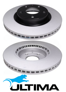ULTIMA FRONT VENTED DISC BRAKE ROTOR SET TO SUIT MAZDA PE-VPR PE-VPS PY-VPS P5-VPS 1.5L 2.0L 2.5L I4