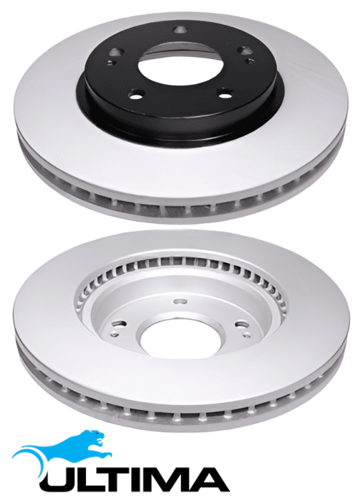 ULTIMA FRONT VENTED DISC BRAKE ROTOR SET TO SUIT MITSUBISHI OUTLANDER ZE ZF 4G64 4G69 2.4L I4