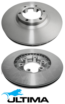 ULTIMA FRONT VENTED DISC BRAKE ROTOR SET TO SUIT MITSUBISHI 4G64 2.4L I4 OD 277MM