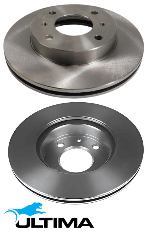 ULTIMA FRONT VENTED DISC BRAKE ROTOR SET TO SUIT NISSAN SKYLINE R32 R33 RB20DE RB20E 2.0L I6