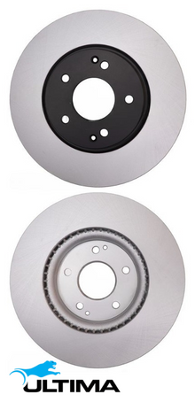 ULTIMA FRONT VENTED DISC BRAKE ROTORS TO SUIT SSANGYONG KORANDO C200 C300 OM671.950 D16DT 1.6 2.0 I4