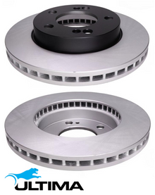 ULTIMA FRONT VENTED DISC BRAKE ROTOR SET TO SUIT SSANGYONG M162.950 M162.995 3.2L I6
