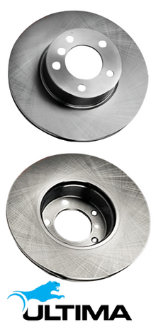 ULTIMA FRONT VENTED DISC BRAKE ROTOR SET TO SUIT AUDI A4 B6 BDV BBJ 2.4L 3.0L V6 OD 312MM
