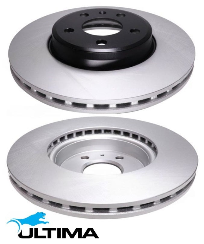 ULTIMA FRONT VENTED DISC BRAKE ROTOR SET TO SUIT AUDI A5 8T CGLC TURBO DIESEL 2.0L I4 OD 314MM