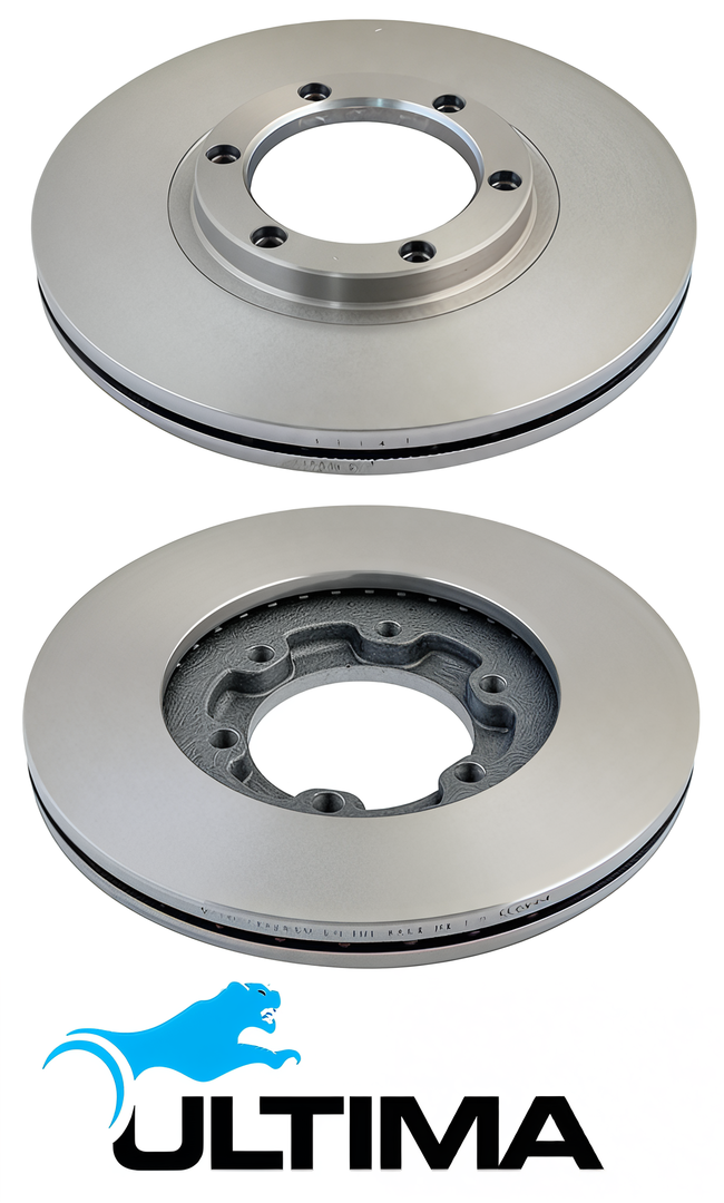 ULTIMA FRONT VENTED DISC BRAKE ROTOR SET TO SUIT HOLDEN RODEO TF 4JA1 DIESEL 2.5L I4