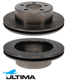 ULTIMA FRONT VENTED DISC BRAKE ROTOR SET TO SUIT JEEP WRANGLER TJ ERH 4.0L I6 FROM 12/1999 OD 289MM