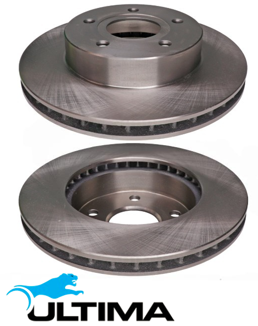 ULTIMA FRONT VENTED DISC BRAKE ROTOR SET TO SUIT JEEP GRAND CHEROKEE WG ENF TURBO DIESEL 2.7L I5