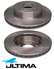 ULTIMA FRONT VENTED DISC BRAKE ROTOR SET TO SUIT JEEP GRAND CHEROKEE WJ WG EVA XY 4.7L V8 OD 305MM