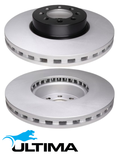 ULTIMA FRONT VENTED DISC BRAKE ROTOR SET TO SUIT LDV DELIVER 9 SV63B SV63D SC20M TWIN TURBO DIESEL 2.0L I4 EXCEPT 2D LWB