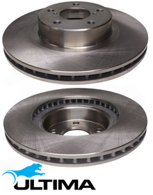 ULTIMA FRONT VENTED DISC BRAKE ROTOR SET TO SUIT SUBARU LEGACY OUTBACK BP EZ30D 3.0L F6