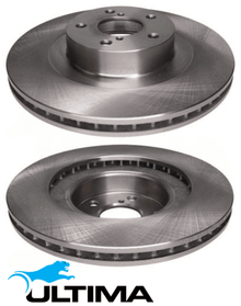 ULTIMA FRONT VENTED DISC BRAKE ROTORS TO SUIT SUBARU OUTBACK BP BR EJ253 FB25A EE20 EE20Z 2.0 2.5 F4