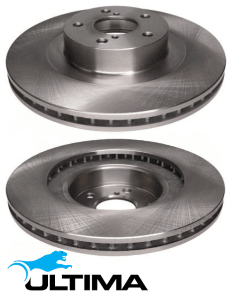 ULTIMA FRONT VENTED DISC BRAKE ROTOR SET TO SUIT SUBARU LIBERTY BL EJ255 TURBO 2.0 F4 184KW OD 294MM