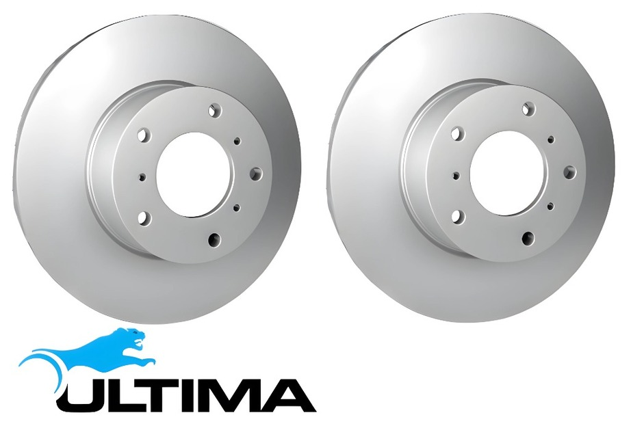 ULTIMA FRONT VENTED DISC BRAKE ROTOR SET TO SUIT SUZUKI BALENO SY416 GC21W G15A G16B 1.5L 1.6L I4