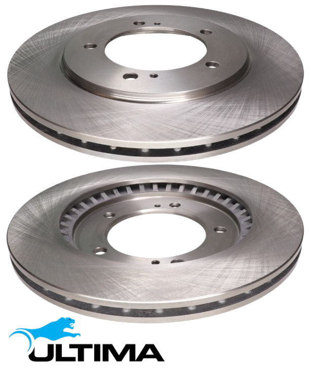 ULTIMA FRONT VENTED DISC BRAKE ROTOR SET TO SUIT SUZUKI XL-7 JA627 H27A 2.7L V6