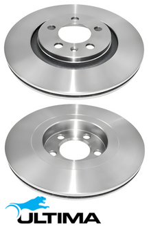 FRONT VENTED DISC BRAKE ROTOR SET FOR VOLKSWAGEN BORA 1J AUE BDE 2.8 V6 OD 288MM 1LR, 1LS, 1ZP & 1ZM