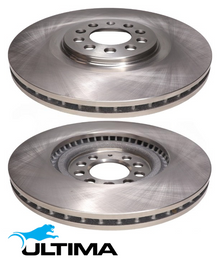 ULTIMA FRONT VENTED DISC BRAKE ROTOR SET TO SUIT VOLKSWAGEN BORA 1J AUE BDE 2.8L V6 OD 312MM