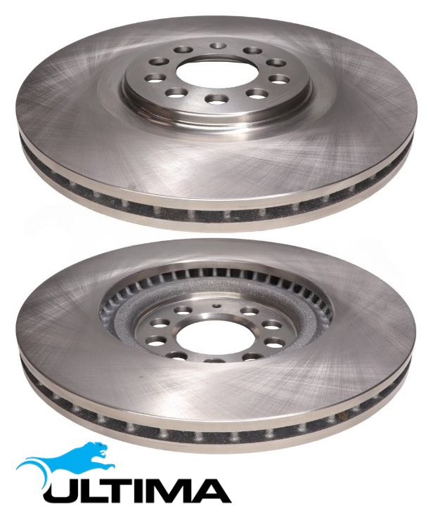 ULTIMA FRONT VENTED DISC BRAKE ROTOR SET TO SUIT VOLKSWAGEN AUE BDE BFH BML AMX BBG 2.8L 3.2L V6