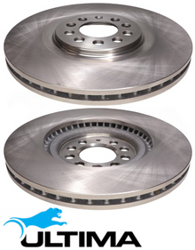 ULTIMA FRONT VENTED DISC BRAKE ROTORS FOR AUDI DAJB CAVG CTHG AMK APY CBBB CFGB CDLB 1.4 1.8L 2.0 I4