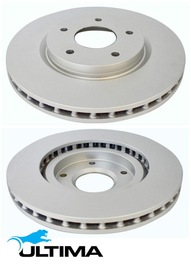 ULTIMA FRONT VENTED DISC BRAKE ROTOR SET TO SUIT HOLDEN CREWMAN VZ LS1 5.7L V8 4WD ONLY