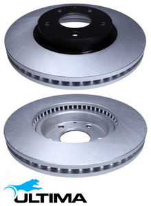 ULTIMA FRONT VENTED DISC BRAKE ROTOR SET TO SUIT MAZDA CX-5 KE KF PE-VPS PY-VPS PY TURBO 2.0 2.5L I4