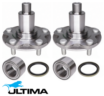 2 X ULTIMA FRONT WHEEL HUB AND BEARING ASSEMBLY TO SUIT TOYOTA HILUX KUN16R 1KD-FTV 3.0L I4