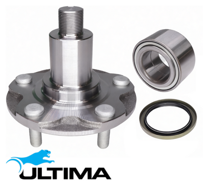 2 X ULTIMA FRONT WHEEL HUB AND BEARING ASSEMBLY TO SUIT TOYOTA HILUX KUN16R 1KD-FTV 3.0L I4