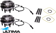 2 X FRONT WHEEL HUB AND BEARING ASSEMBLY FOR FORD F-250 RM RN 445 7.3L V8 FOR 4WD SINGLE REAR WHEELS