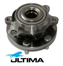 2 X ULTIMA FRONT WHEEL HUB & BEARING ASSEMBLY TO SUIT NISSAN NAVARA D40 YD25DDTI 2.5 I4 SUITS CVND40