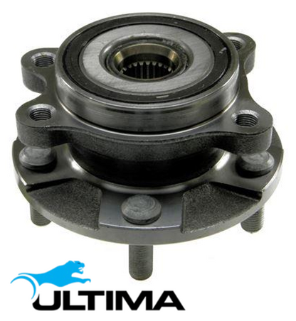 2 X ULTIMA FRONT WHEEL HUB AND BEARING ASSEMBLY TO SUIT TOYOTA COROLLA ZRE182R 2ZR-FE 1.8L I4
