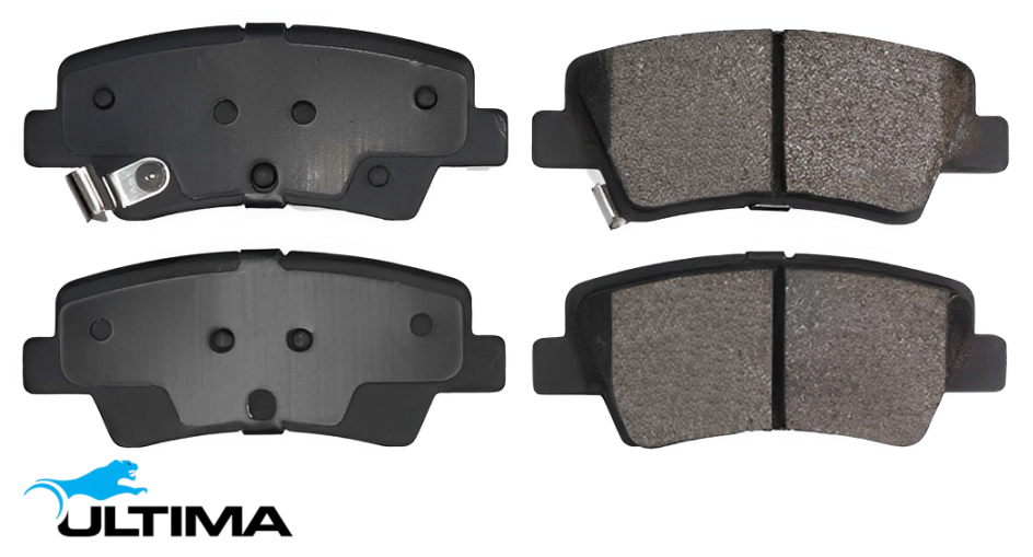 ULTIMA REAR BRAKE PAD SET TO SUIT KIA RIO UB YB G4FA G4FD G4LC 1.4L 1.6L I4 ELECTRIC PARK BRAKE
