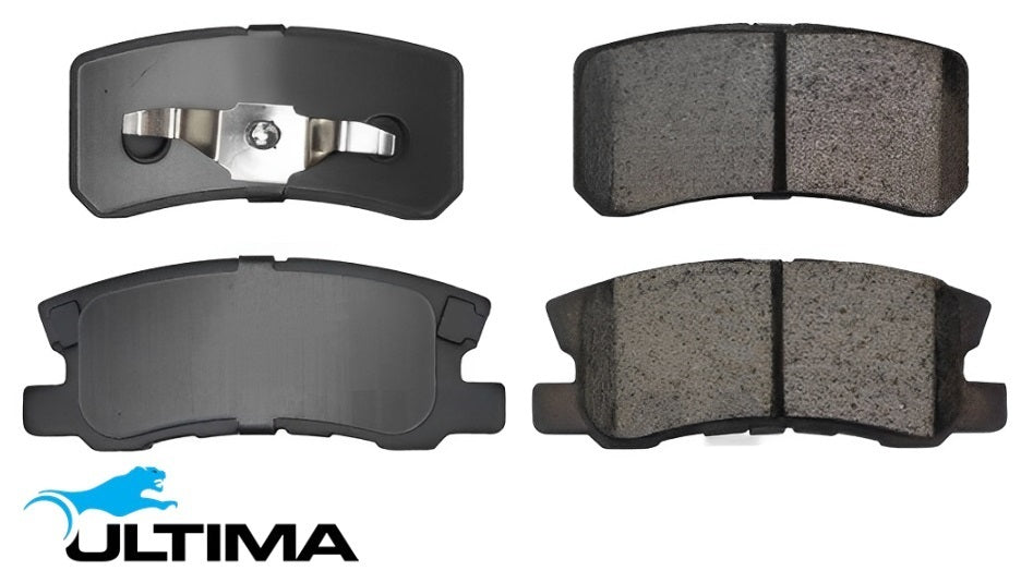 ULTIMA REAR BRAKE PAD SET TO SUIT MITSUBISHI LANCER CJ CF 4B12 2.4L I4 TILL 10/2016 EXCEPT SEDAN