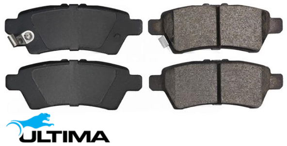 ULTIMA REAR BRAKE PAD SET TO SUIT NISSAN PATHFINDER R51 VQ40DE V9X TURBO DIESEL 3.0L 4.0L V6