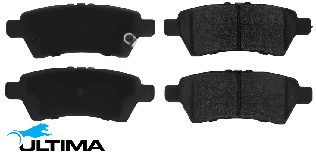 ULTIMA REAR BRAKE PAD SET TO SUIT NISSAN NAVARA D40 YD25DDTI TURBO DIESEL 2.5L I4 CHASSIS CVAD40