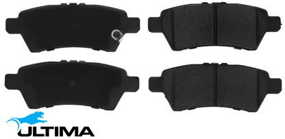 ULTIMA REAR BRAKE PAD SET TO SUIT NISSAN NAVARA D40 YD25DDTI TURBO DIESEL 2.5L I4 CHASSIS CVAD40